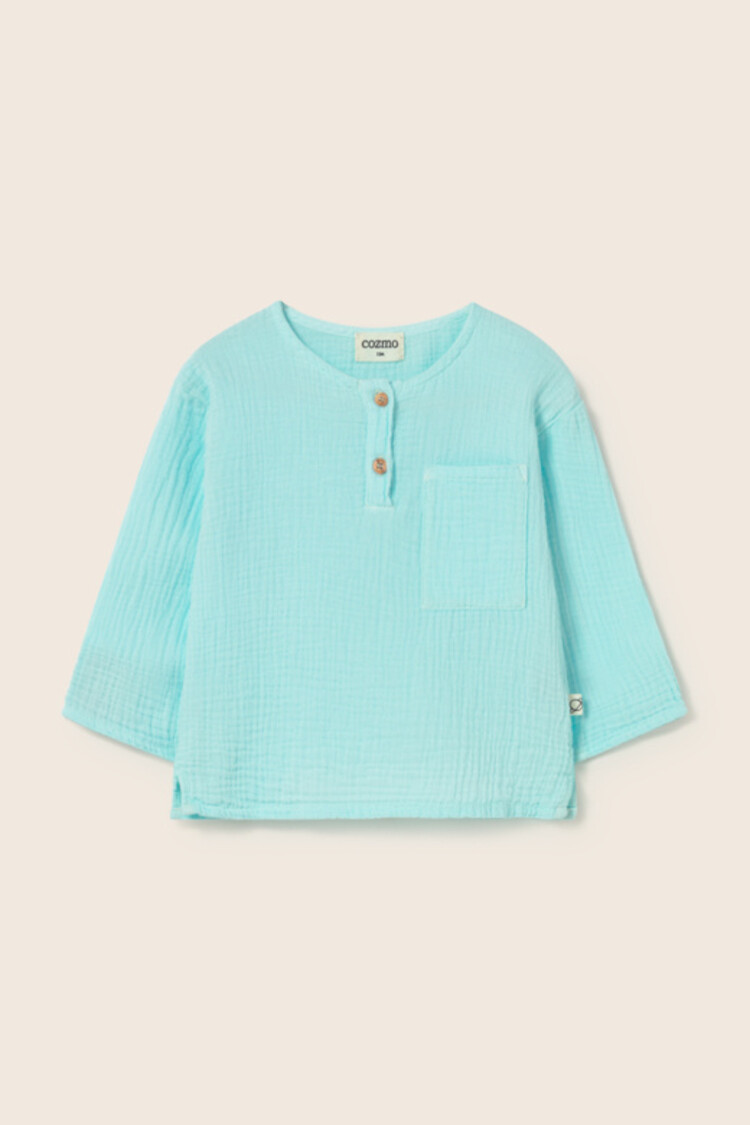 COZMO Iago Long Sleeves Shirt - Aqua