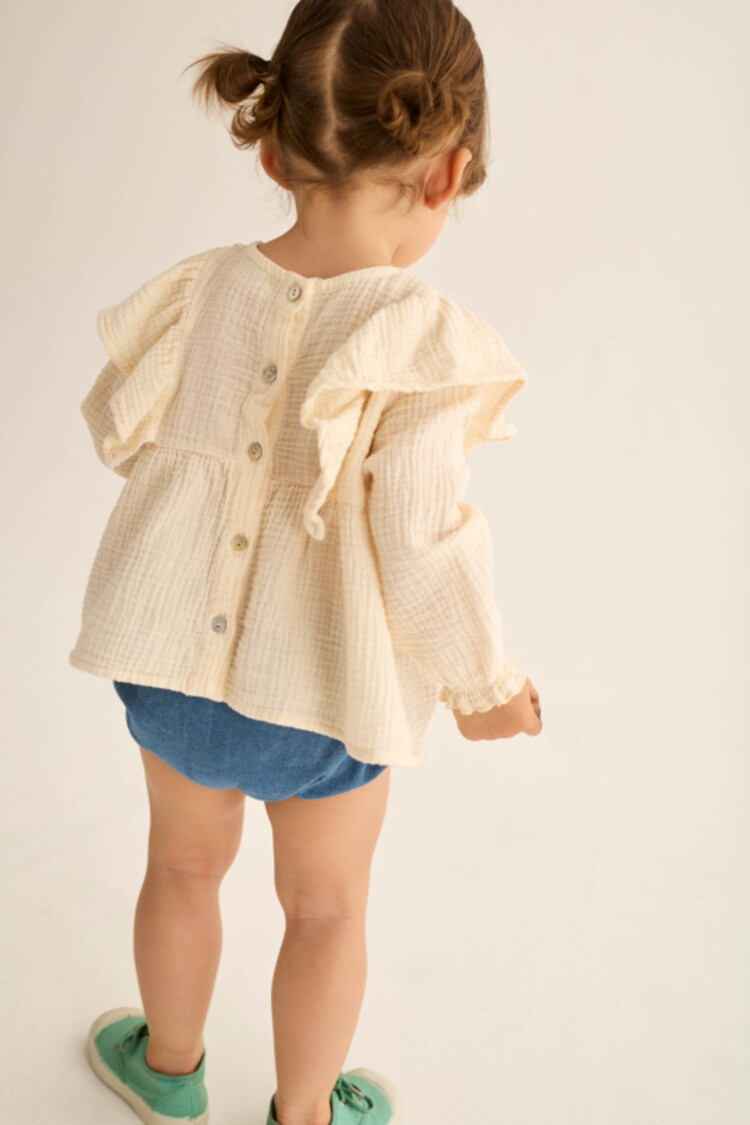 COZMO Bloom Blouse - Ivory