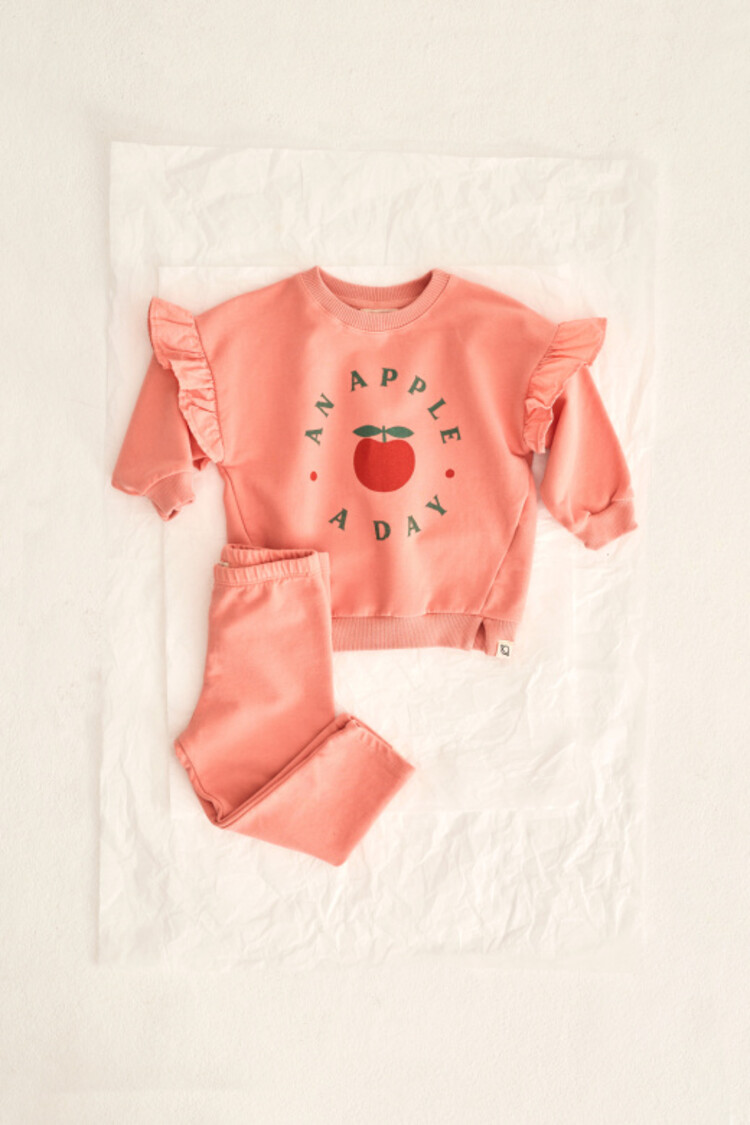 COZMO Liana Ruffle Sweatshirt - Rose
