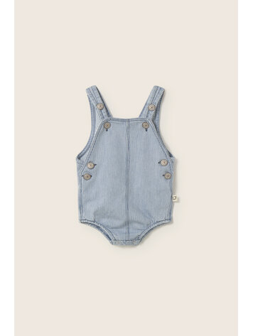 COZMO Flint Romper - Blue Striped Denim