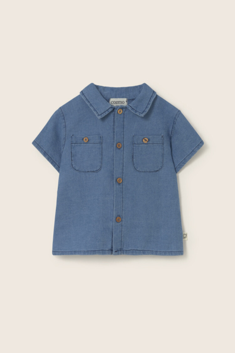 COZMO Forest Shirt - Blue-Chambray