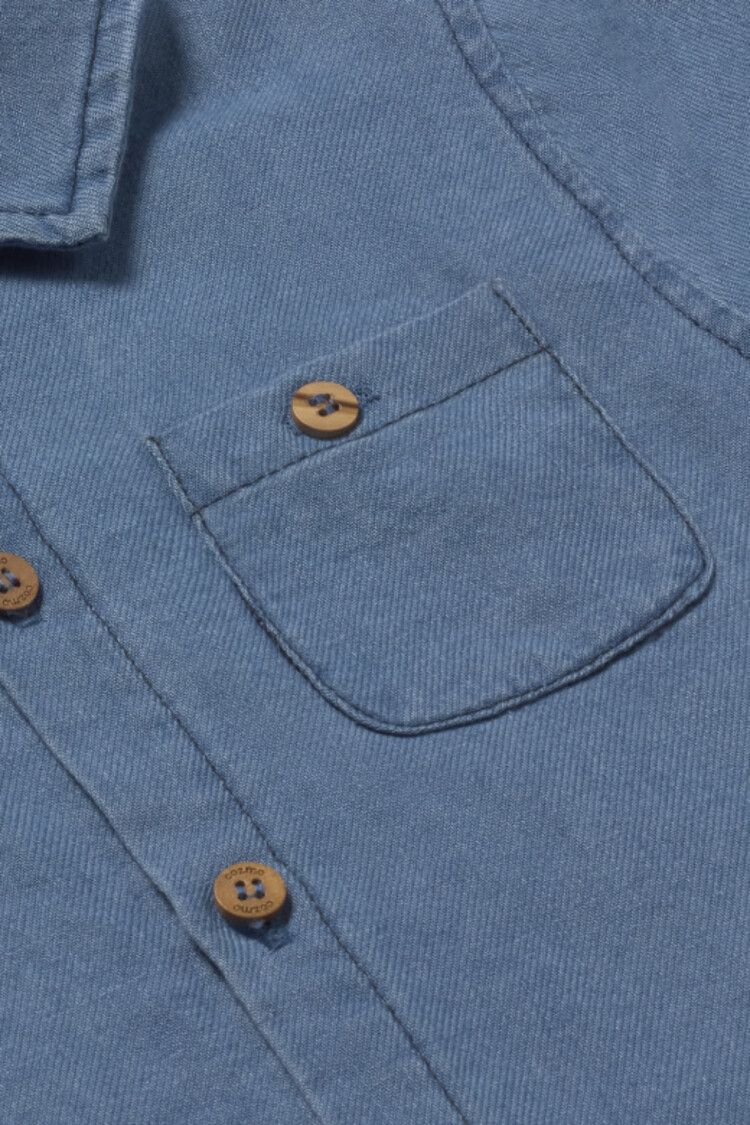 COZMO Forest Shirt - Blue-Chambray