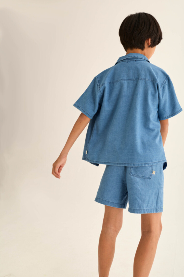 COZMO Forest Shirt - Blue-Chambray
