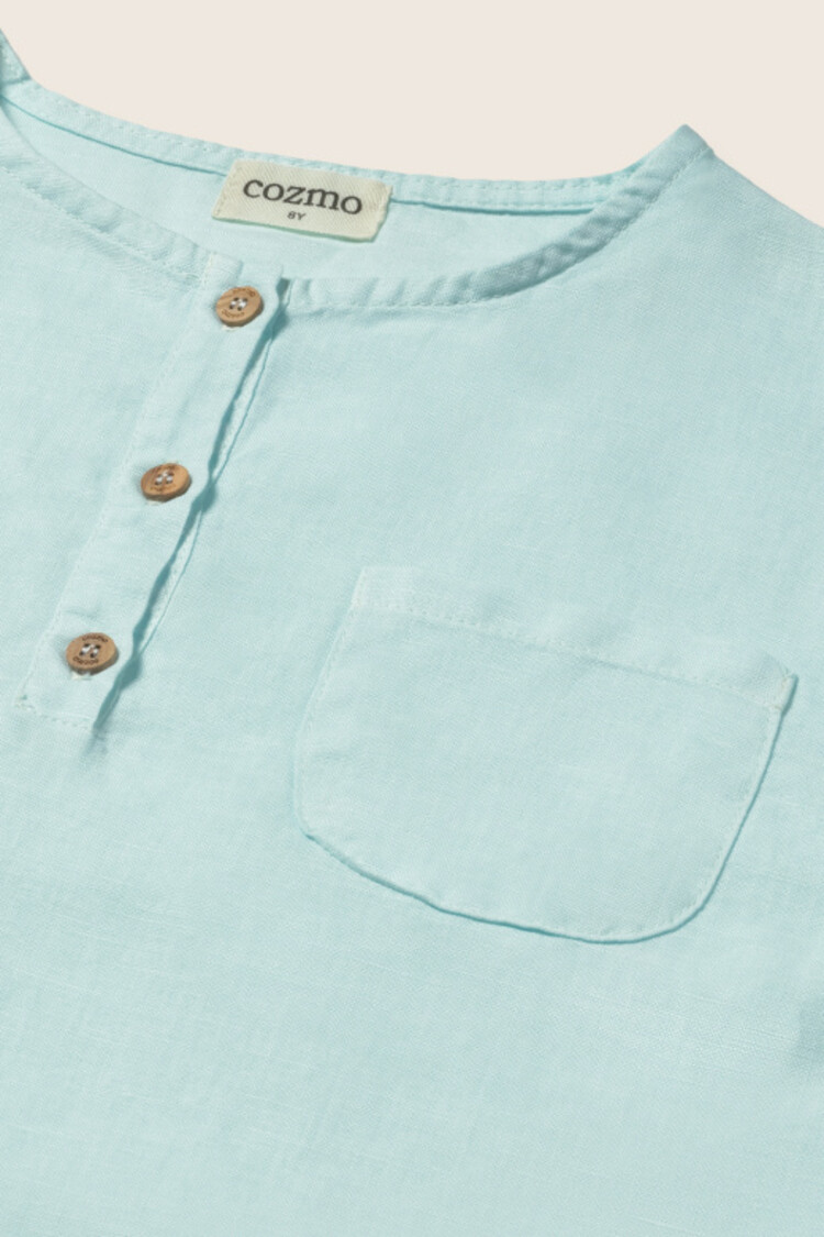 COZMO Alder Long Sleeves Shirt - Aqua