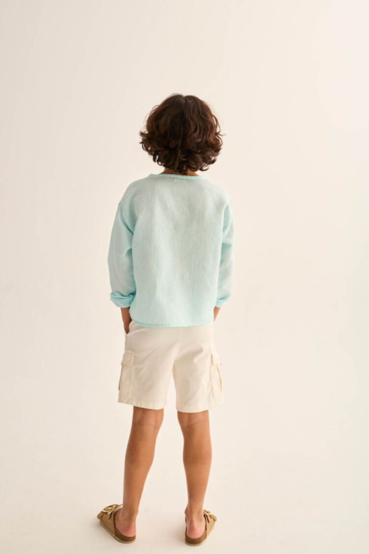 COZMO Alder Long Sleeves Shirt - Aqua