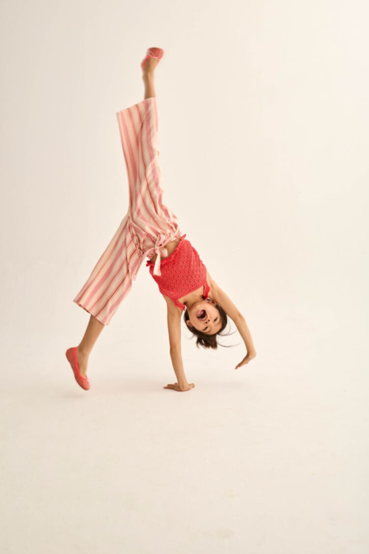 COZMO Sena Striped Pants - Pink