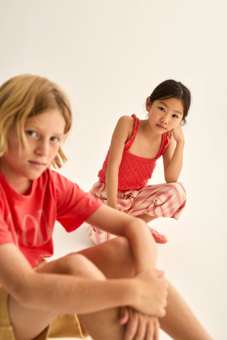 COZMO Lily Openwork Top - Tomato