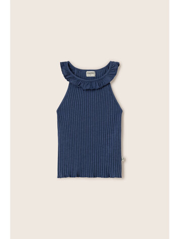 COZMO Azure - Rib T-shirt - Navy