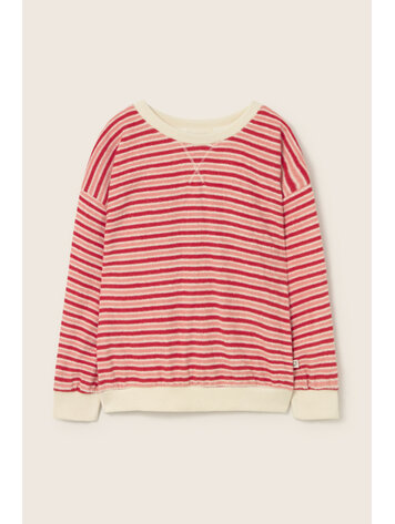 COZMO Zen Striped Sweatshirt - Pink  Tomato