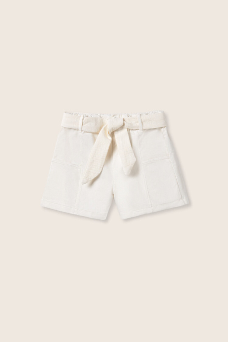 COZMO Amber Twill Shorts - Ivory