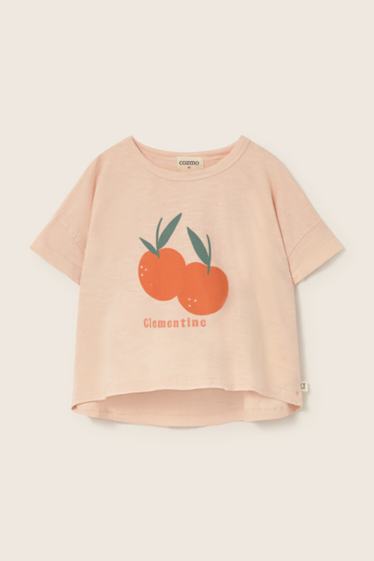 COZMO Syra Print T-shirt - Cloud/Pink