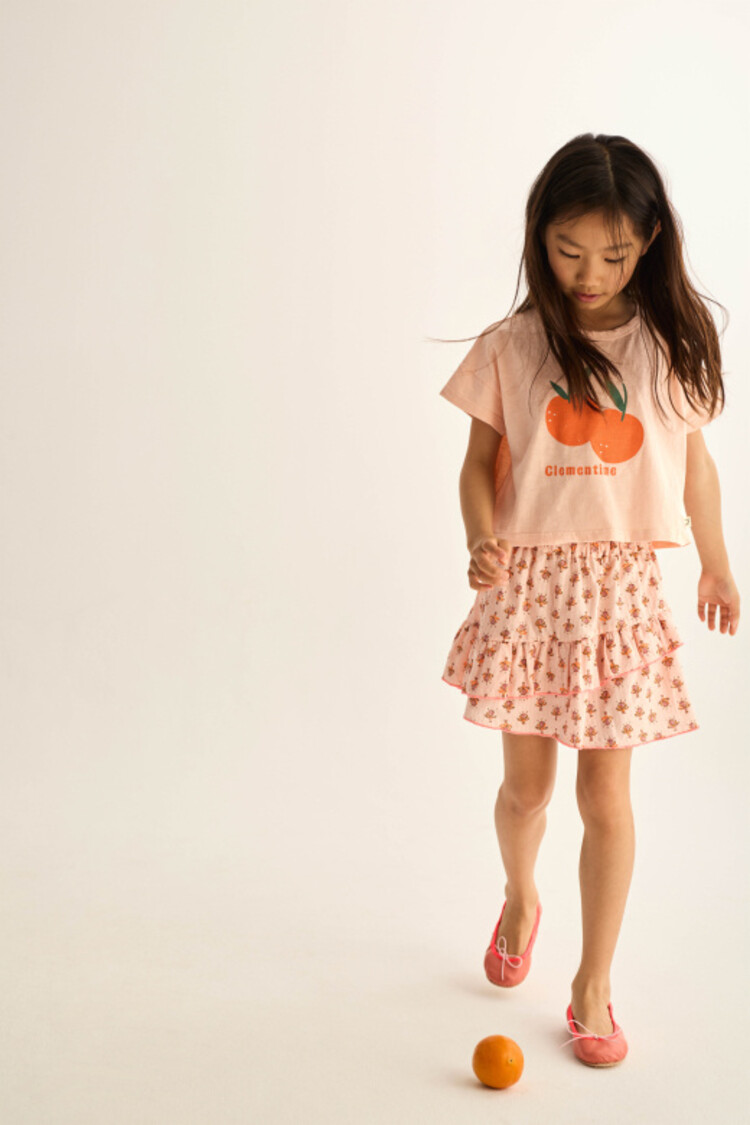 COZMO Syra Print T-shirt - Cloud/Pink