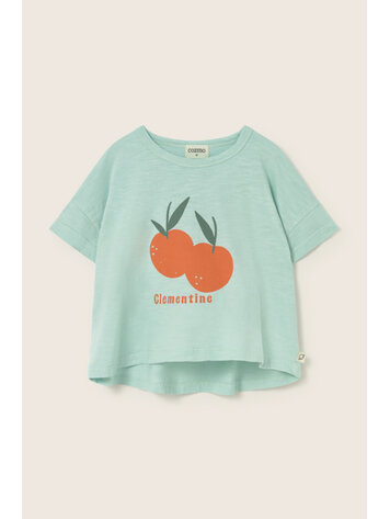 COZMO Syra Print T-shirt - Aqua