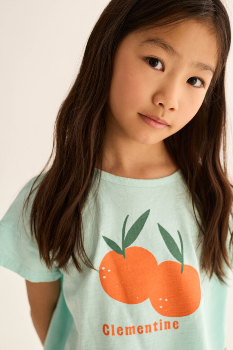 COZMO Syra Print T-shirt - Aqua