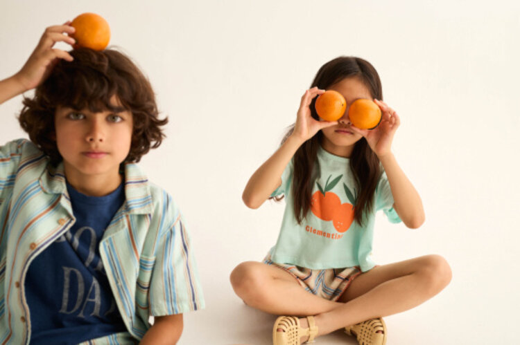 COZMO Syra Print T-shirt - Aqua