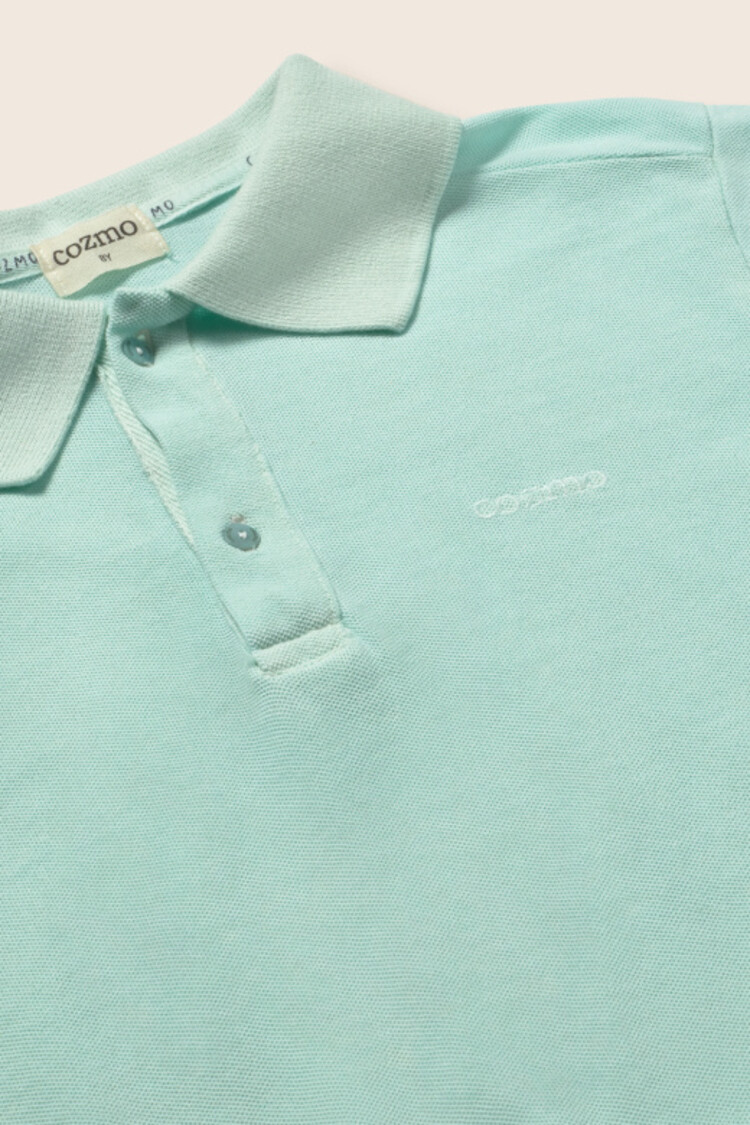 COZMO Geri Polo T-shirt - Aqua