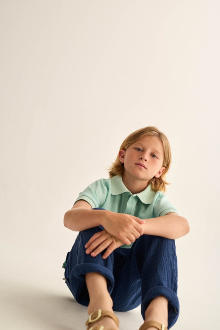 COZMO Geri Polo T-shirt - Aqua