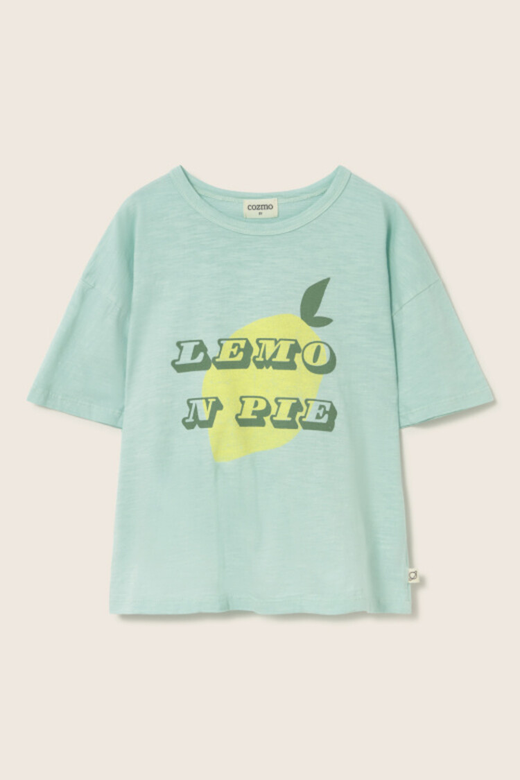 COZMO Olmo Print T-shirt - Aqua