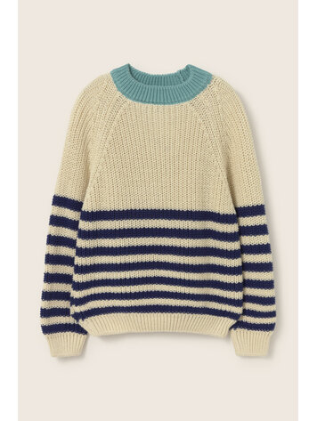 COZMO Reed Sweater - Ivory/Navy