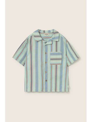 COZMO Iro Striped Shirt - Aqua