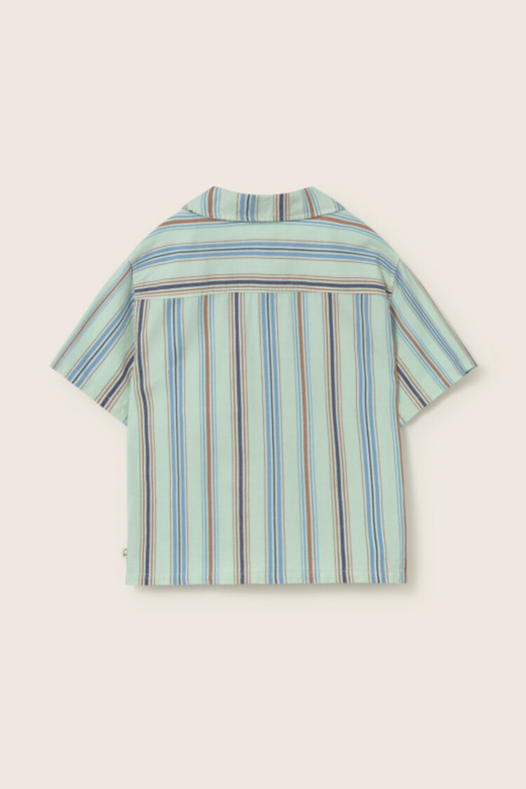 COZMO Iro Striped Shirt - Aqua