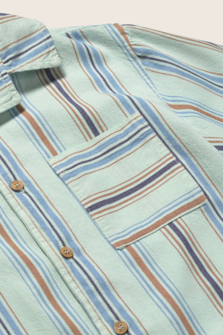 COZMO Iro Striped Shirt - Aqua