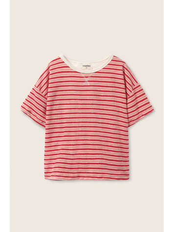 COZMO Enea Striped T-shirt - Pink/Tomato
