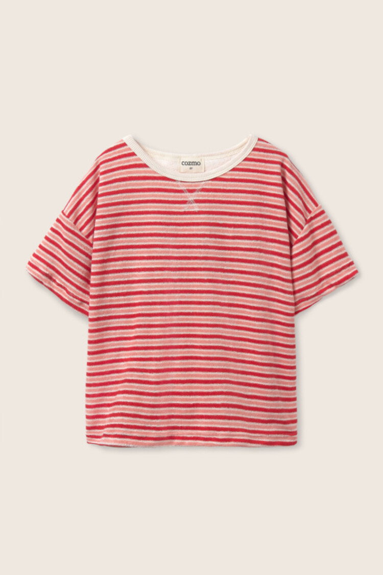 COZMO Enea Striped T-shirt - Pink/Tomato