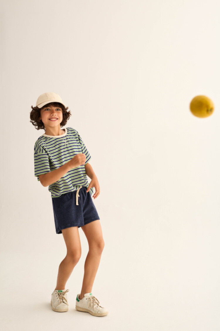 COZMO Enea Striped T-shirt - Blue/Green