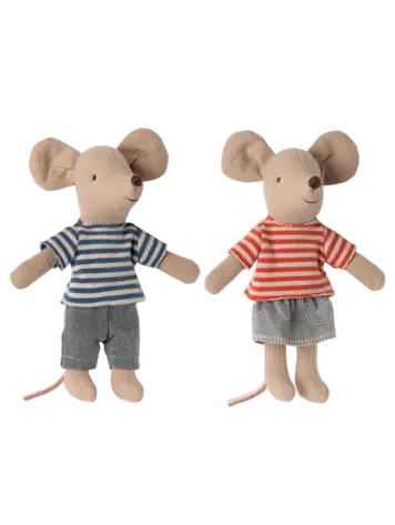 Maileg LouiMax And Stella, Little Brother And Sister Mice