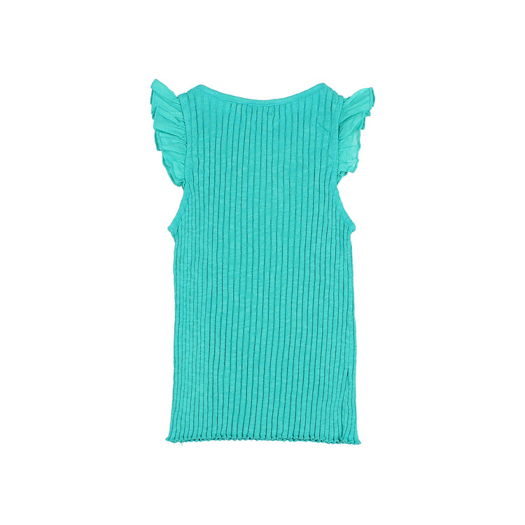 Buho Rib Ruffle T-shirt - Mint