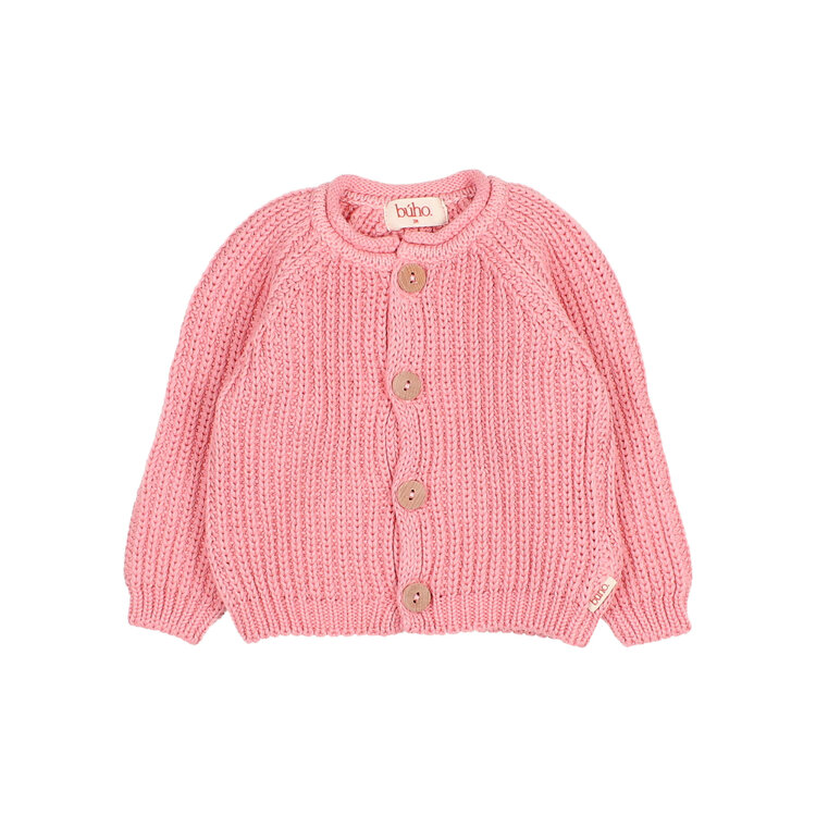 Buho BB Cardigan - Sugar Pink
