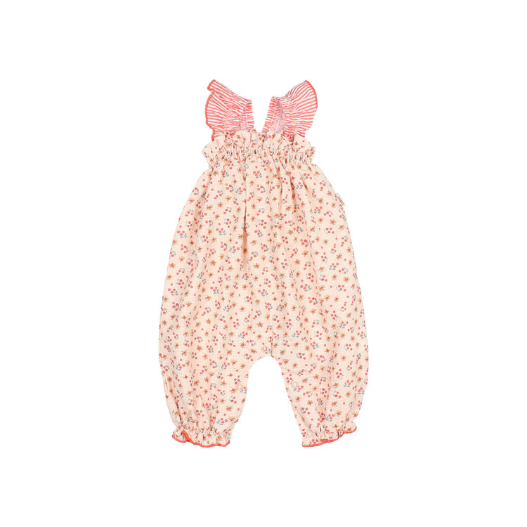 Buho Picnic Jumpsuit - Coral