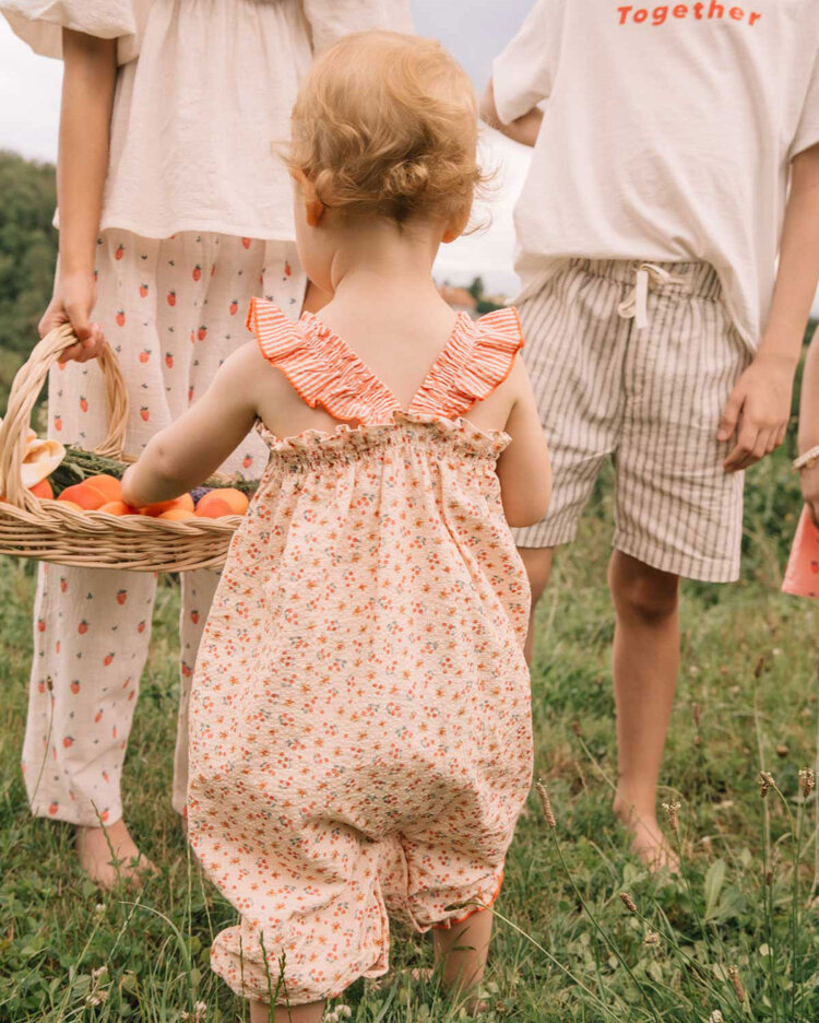 Buho Picnic Jumpsuit - Coral