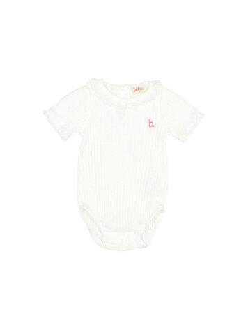 Buho Rib Bodysuit - White