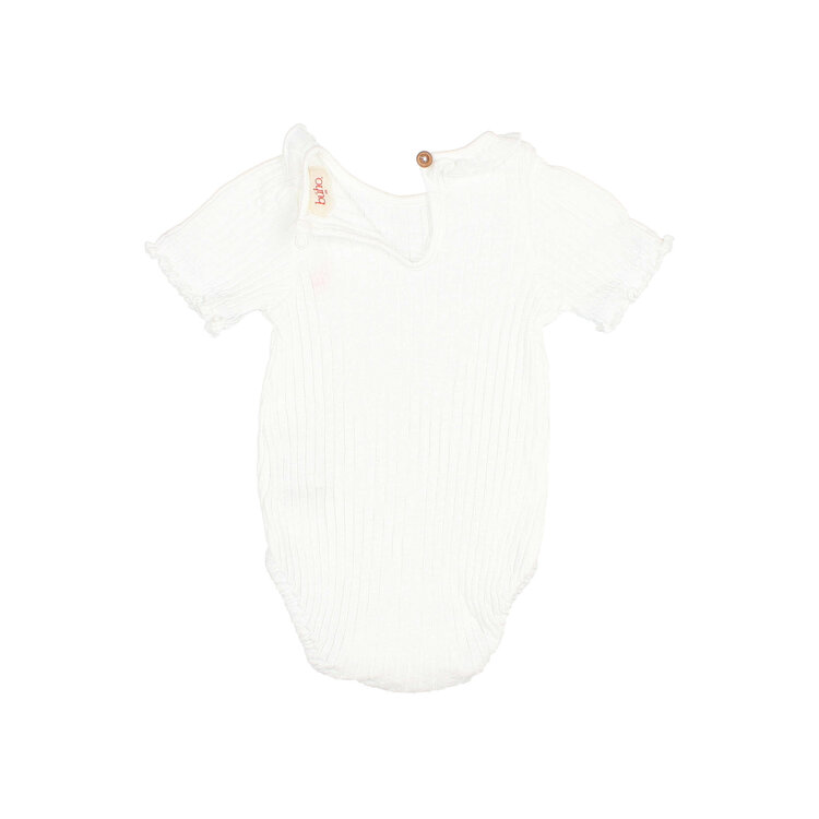 Buho Rib Bodysuit - White
