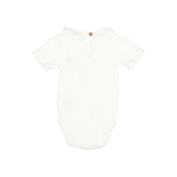 Buho Rib Bodysuit - White