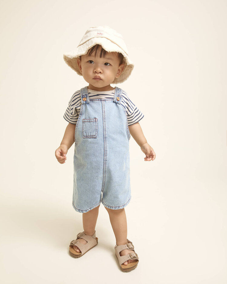Buho Denim Dungaree - Denim Bleach