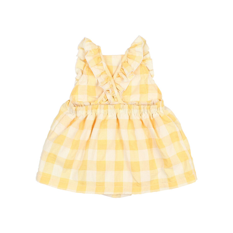 Buho Gingham Dress - Sun