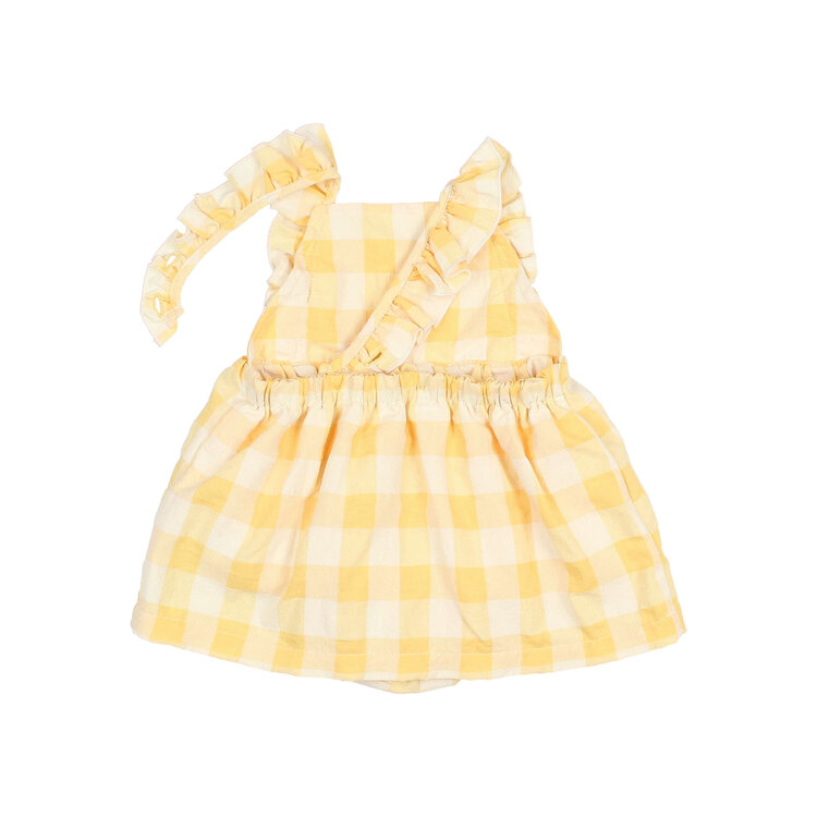 Buho Gingham Dress - Sun