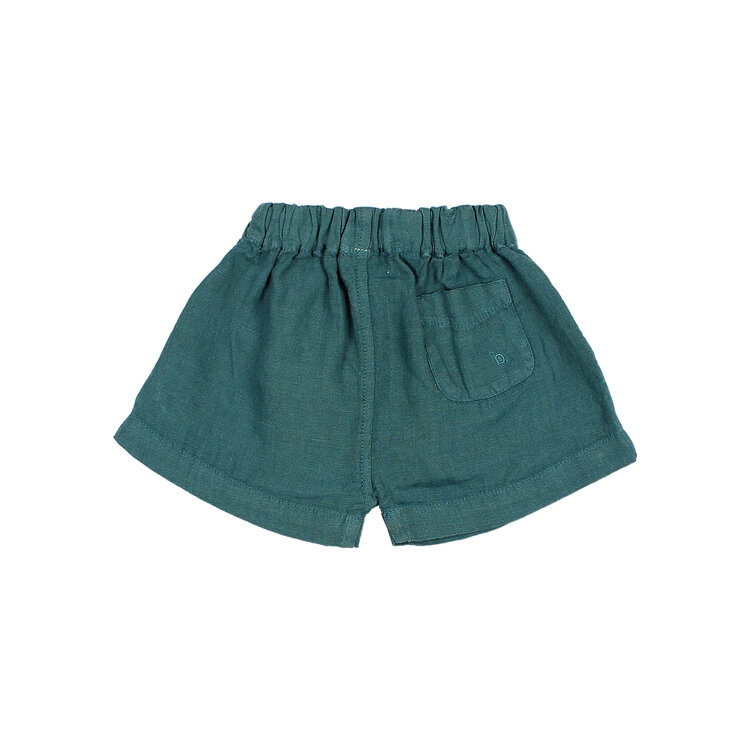 Buho Linen Shorts - Green Lake