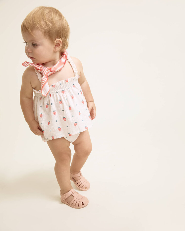 Buho Strawberry Culotte - Cream Pink