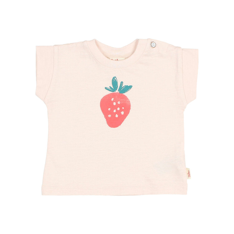 Buho Fresa T-shirt - Cream Pink