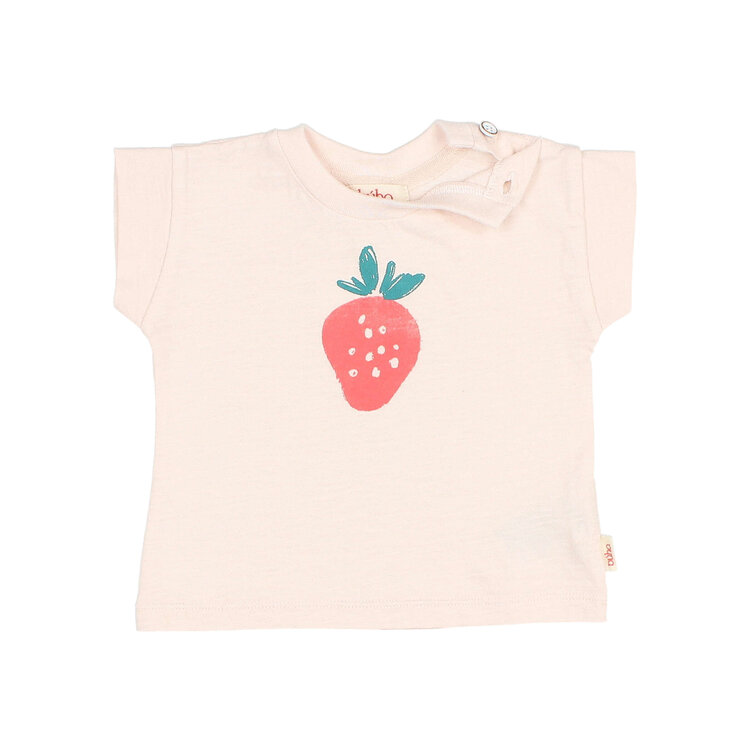 Buho Fresa T-shirt - Cream Pink