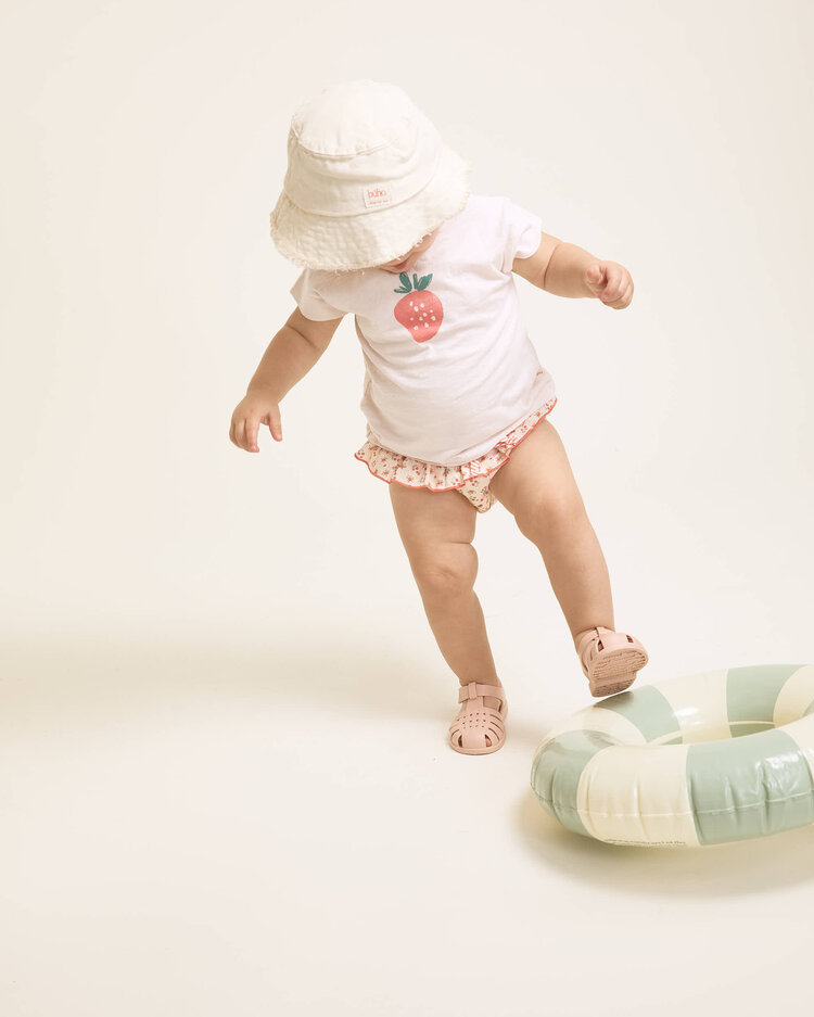 Buho Fresa T-shirt - Cream Pink