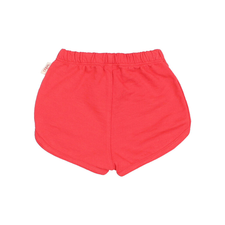 Buho Cotton Fleece Shorts - Coral