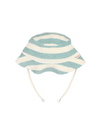 Buho Terry Stripes Hat - Green Moss
