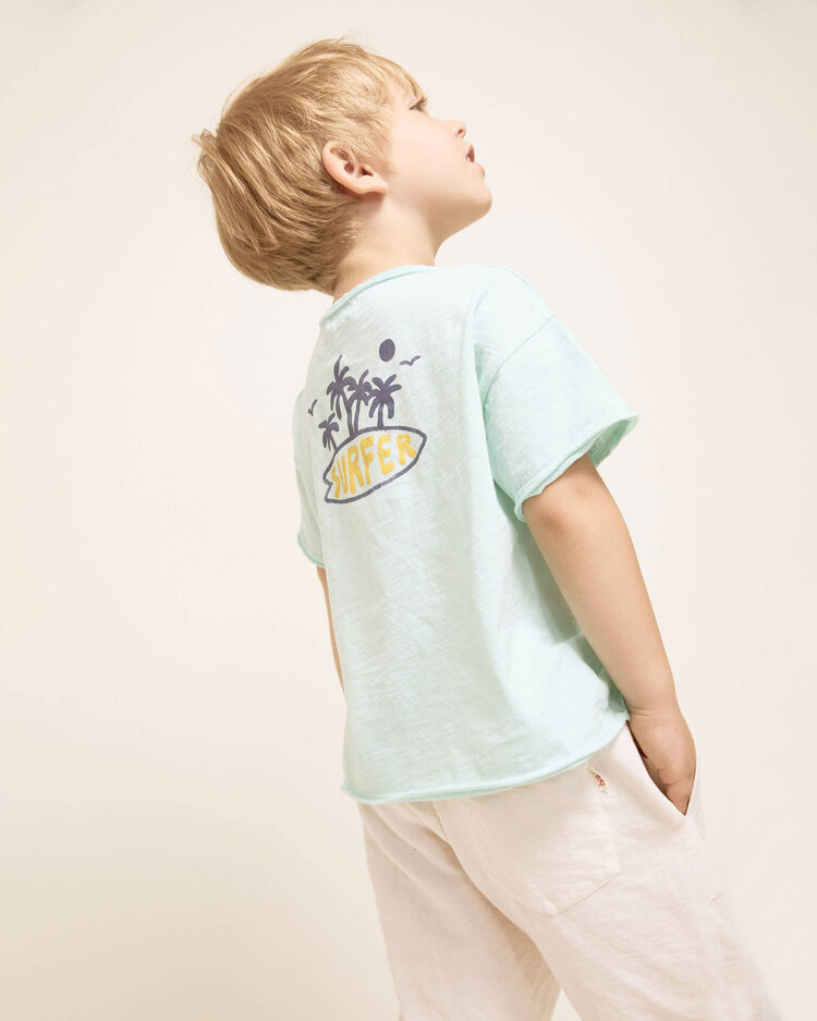Buho Surfer T-shirt - Aqua