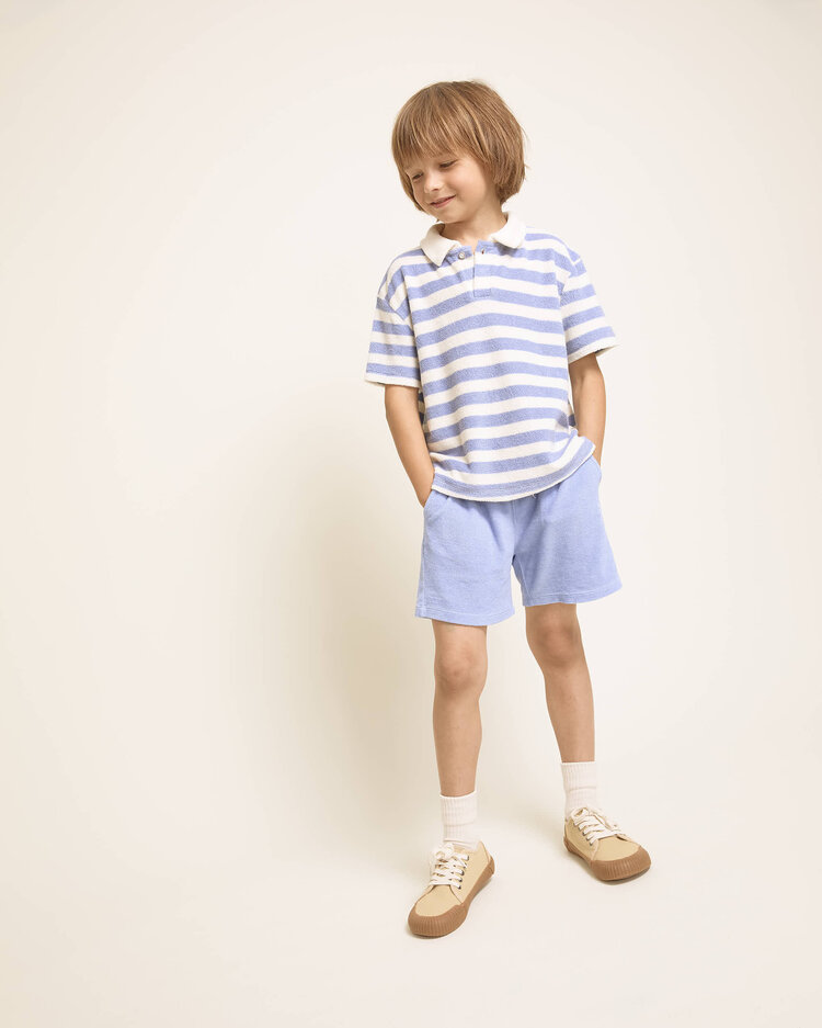 Buho Terry Stripes Polo - Bluette