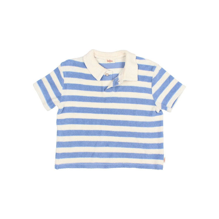 Buho Terry Stripes Polo - Bluette